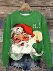 Christmas Casual Printed Sweatshirt