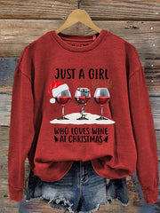 Christmas Printed Long Sleeve Sweatshirt