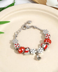 Christmas Crystal Beaded Bracelet