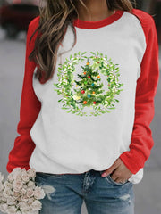 Art Christmas Tree Casual Sweatshirt