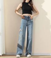 Vintage Washed Flare Jeans