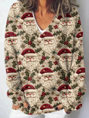 Christmas Santa Knit Casual Sweater