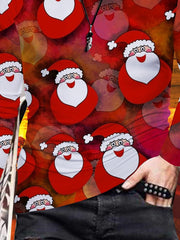 Christmas Print Crew Neck Long Sleeve T-Shirt