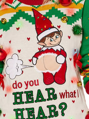 Unisex Funny Christmas Do You Hear What I Hear? Casual Sweater