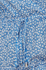 Flowy Daisy Floral Print Wrap Front Skater Dress