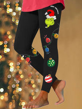 Merry Christmas CartoonPrint Leggings