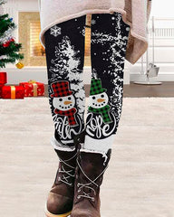 Tight Christmas Snowman Leggings