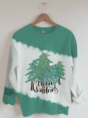 Merry Christmas🎄 Tie-Dye Print Sweatshirt