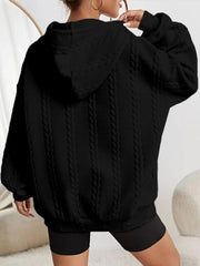 Funny Christmas Drink Drank Drunk Shiny Red Wine Glass Casual Cable Hoodie