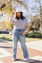 Mid-Rise Tummy Tuck Bootcut Jeans(Buy 2 Free Shipping)