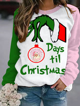 Days till Christmas Print Sweatshirt