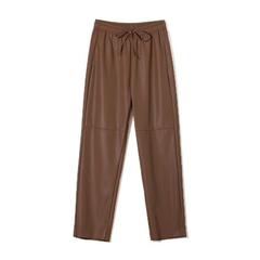 High Waist Leather Pants