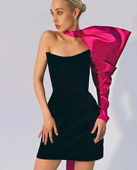 One Shoulder Ruched Dress
