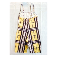 Yellow Plaid Jumpsuit
