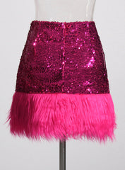 Bright Lights Sequin Mini Skirt
