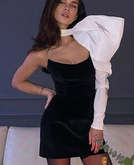 One Shoulder Ruched Dress