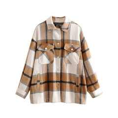 Oversized Plaid Jacket