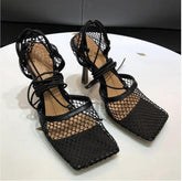 Mesh Panel Heels