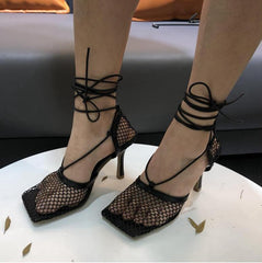 Mesh Panel Heels