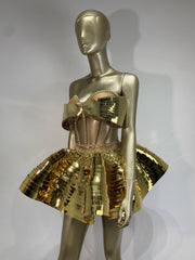 Goddess Crystal Mini Dress