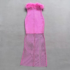 Mariana Feather Bandage Dress