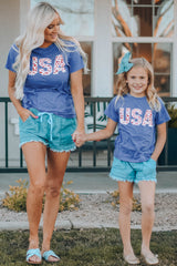 Usa Leopard Print T-Shirt