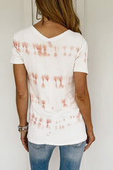 V Neck Tie-Dye Tee