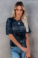 Vintage Tie Dye MAMA Printed Tee