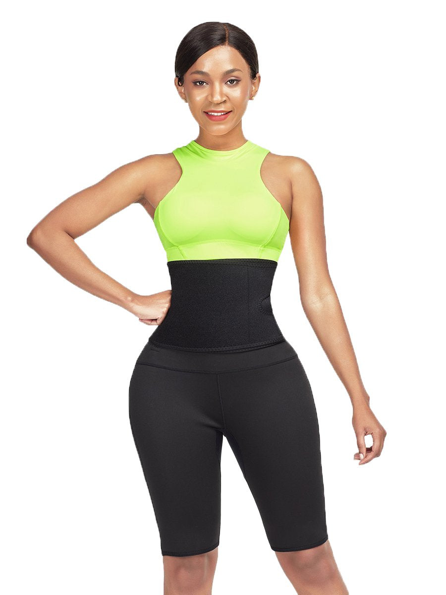 Workout Shorts With Waist Trimmer