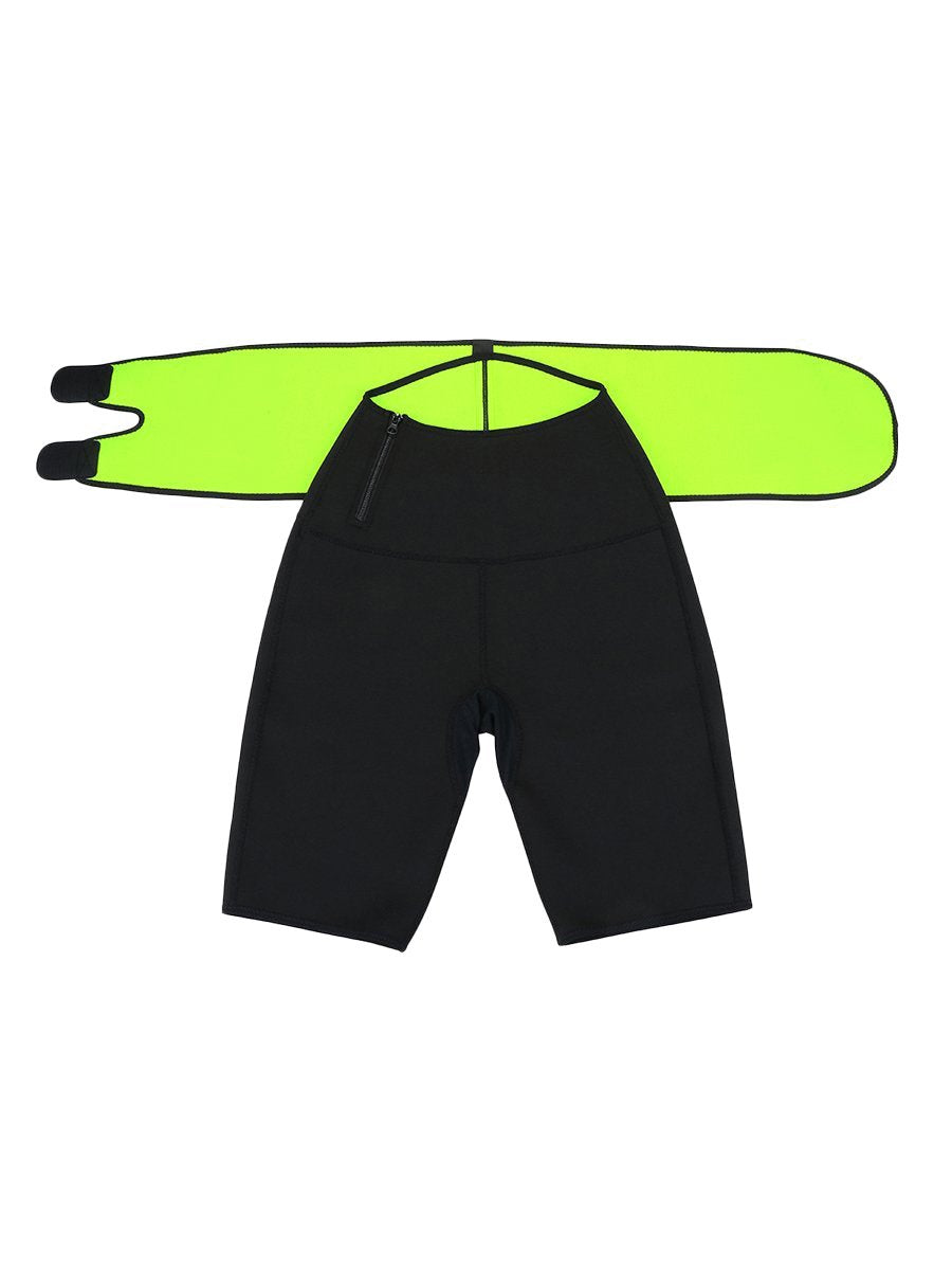 Workout Shorts With Waist Trimmer