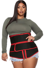 Detachable Double Belts Waist Trainer - Tight Sweat Fitness Belt