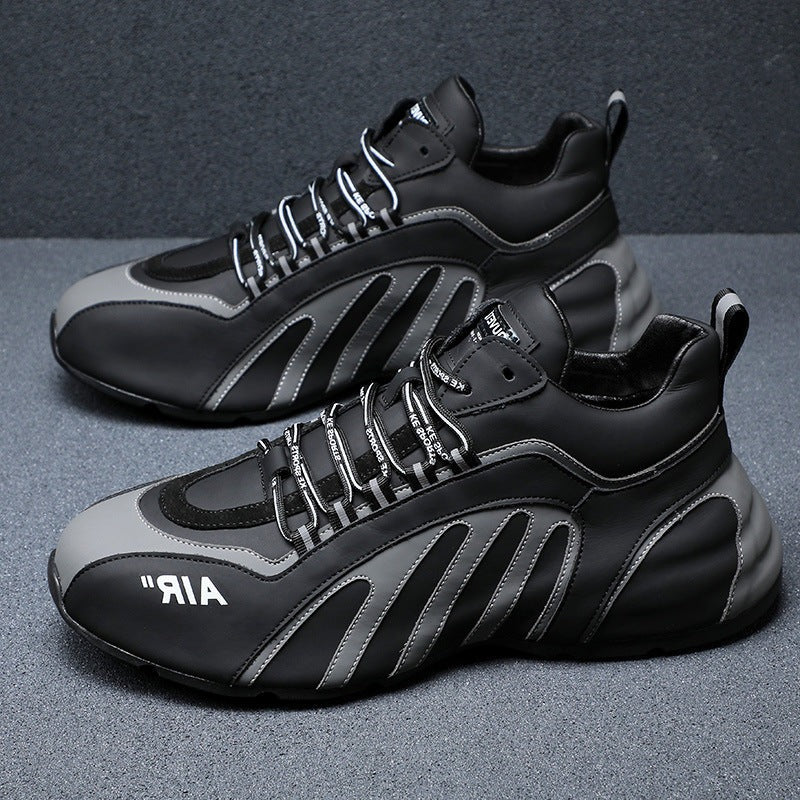 Zebra-Print Leather Sneakers