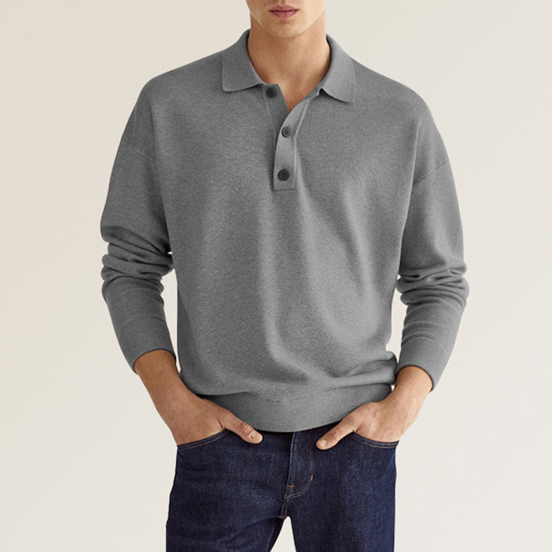 Men's Casual Loose Lapel Polo Shirt