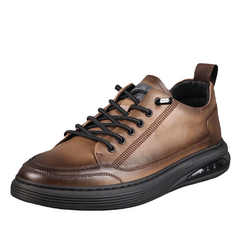Brown Cushioned Leather Shoes