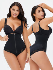 One-piece Breasted Zipper Waist Abdomen Shapewear