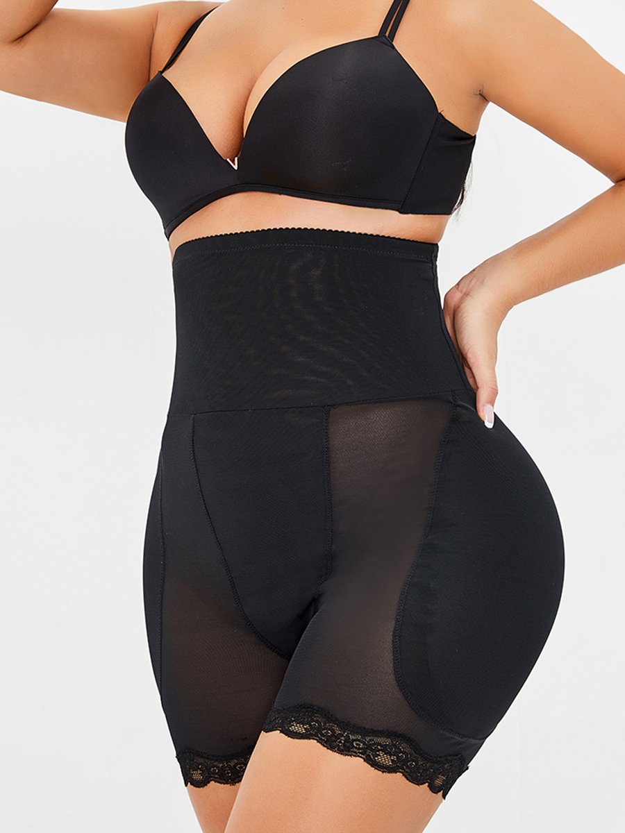 Butt Lifter High-waisted Crotch with Foam Pad