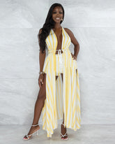 "Take Me Away" Stripe Dress Set