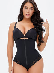 One-piece Breasted Zipper Waist Abdomen Shapewear