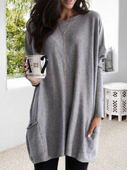 Long Sleeve Casual T-Shirt With Pockets