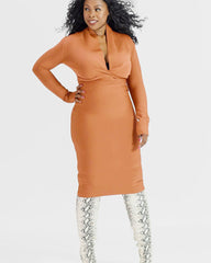 Chestnut Bandage Dress