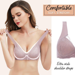 5D Front-Buckle Wireless Support Bra