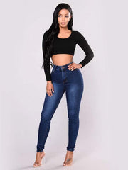 Vibrant High-Rise Stretch Jeans