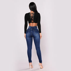 Vibrant High-Rise Stretch Jeans