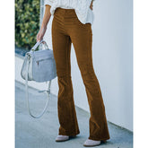 Casual Corduroy Flare Lounge Pants