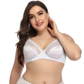Plus Size Ultra-Thin Steel Ring Full Cup Sexy Bra