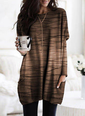 Printed Casual Striped T-Shirts