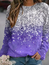 Printed Round Beck Long-Sleeved T-Shirt