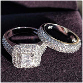 Trendy Luxury 925 Sterling Silver Ring Set 2.0.1