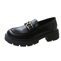 New Women's Thick Sole Simple Loafers