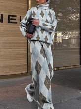 Groovy Geometric Print Two Piece Set